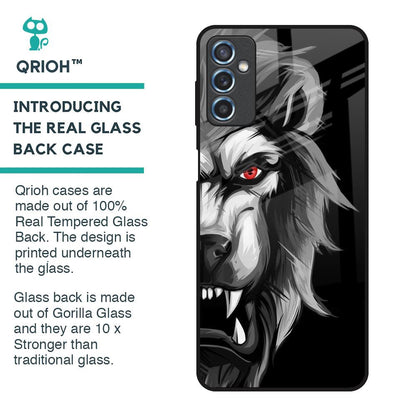 Wild Lion Glass Case for Samsung Galaxy M52 5G