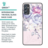 Elegant Floral Glass Case for Samsung Galaxy M52 5G