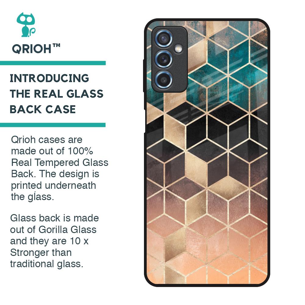 Bronze Texture Glass Case for Samsung Galaxy M52 5G