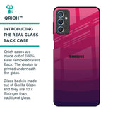 Wavy Pink Pattern Glass Case for Samsung Galaxy M52 5G