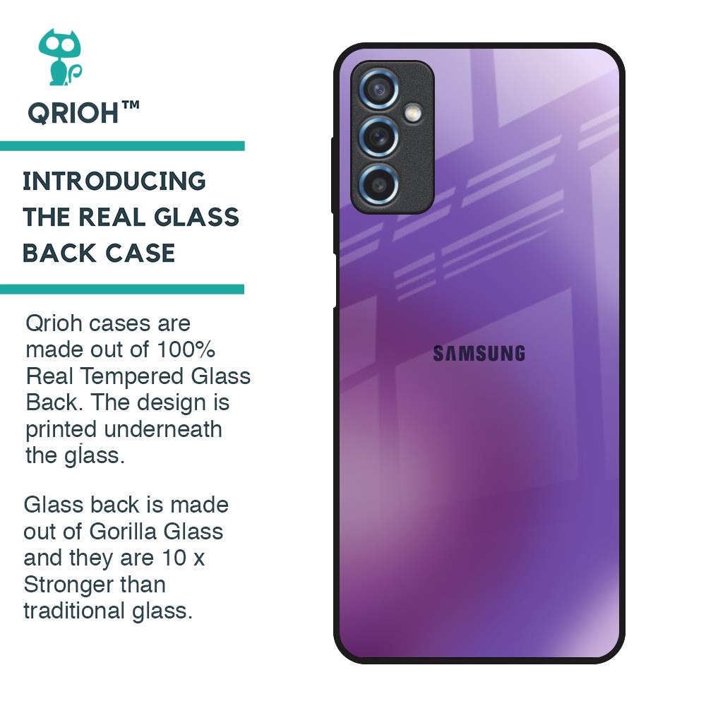 Ultraviolet Gradient Glass Case for Samsung Galaxy M52 5G