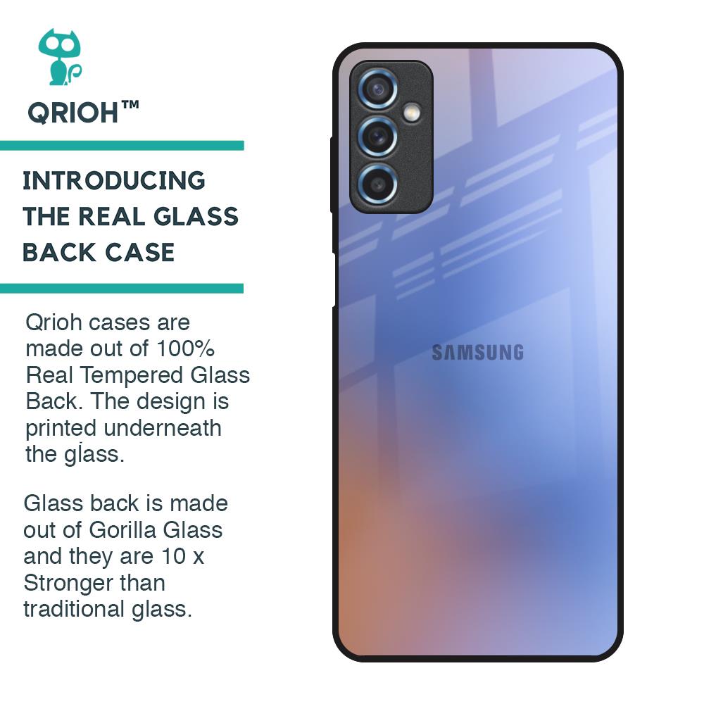 Blue Aura Glass Case for Samsung Galaxy M52 5G