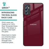 Classic Burgundy Glass Case for Samsung Galaxy M52 5G