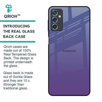 Indigo Pastel Glass Case For Samsung Galaxy M52 5G