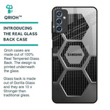Hexagon Style Glass Case For Samsung Galaxy M52 5G