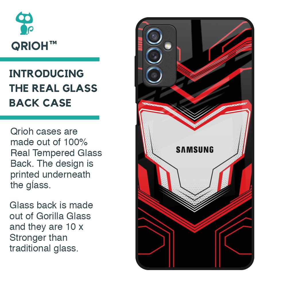 Quantum Suit Glass Case For Samsung Galaxy M52 5G