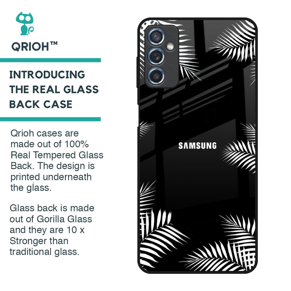 Zealand Fern Design Glass Case For Samsung Galaxy M52 5G