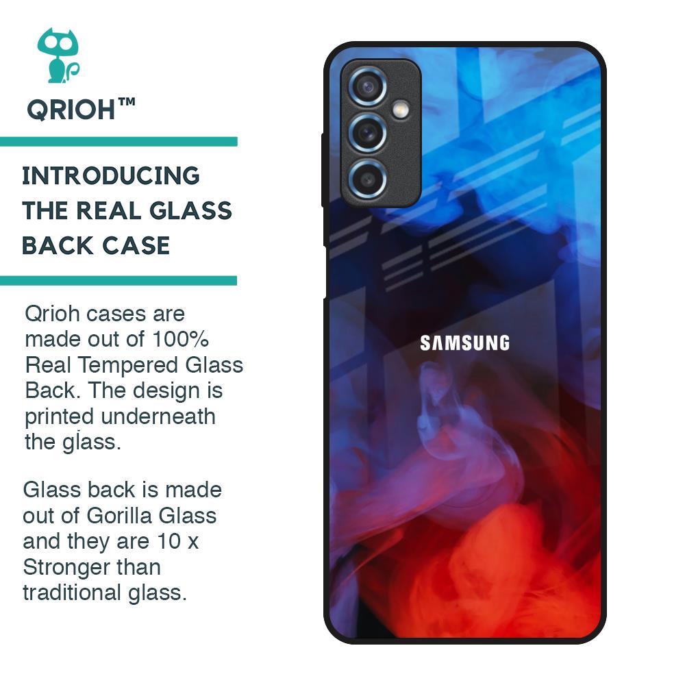 Dim Smoke Glass Case for Samsung Galaxy M52 5G