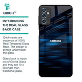 Blue Rough Abstract Glass Case for Samsung Galaxy M52 5G