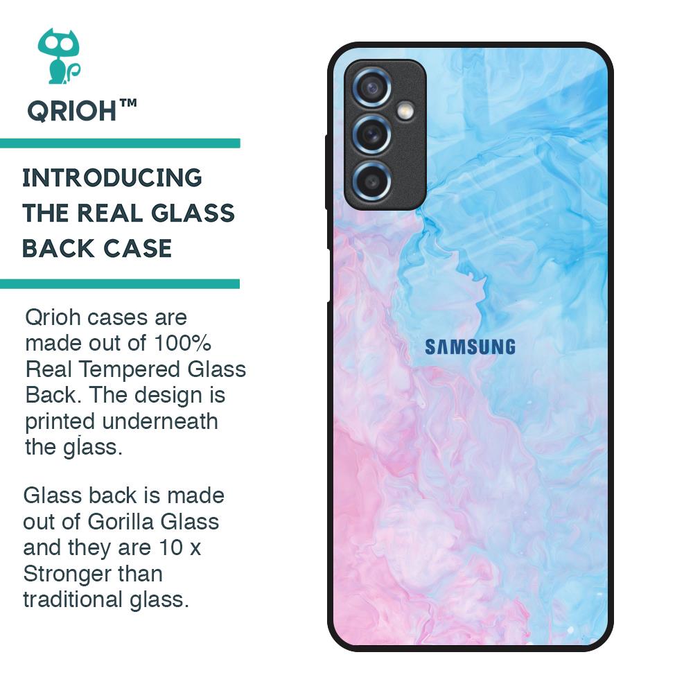 Mixed Watercolor Glass Case for Samsung Galaxy M52 5G