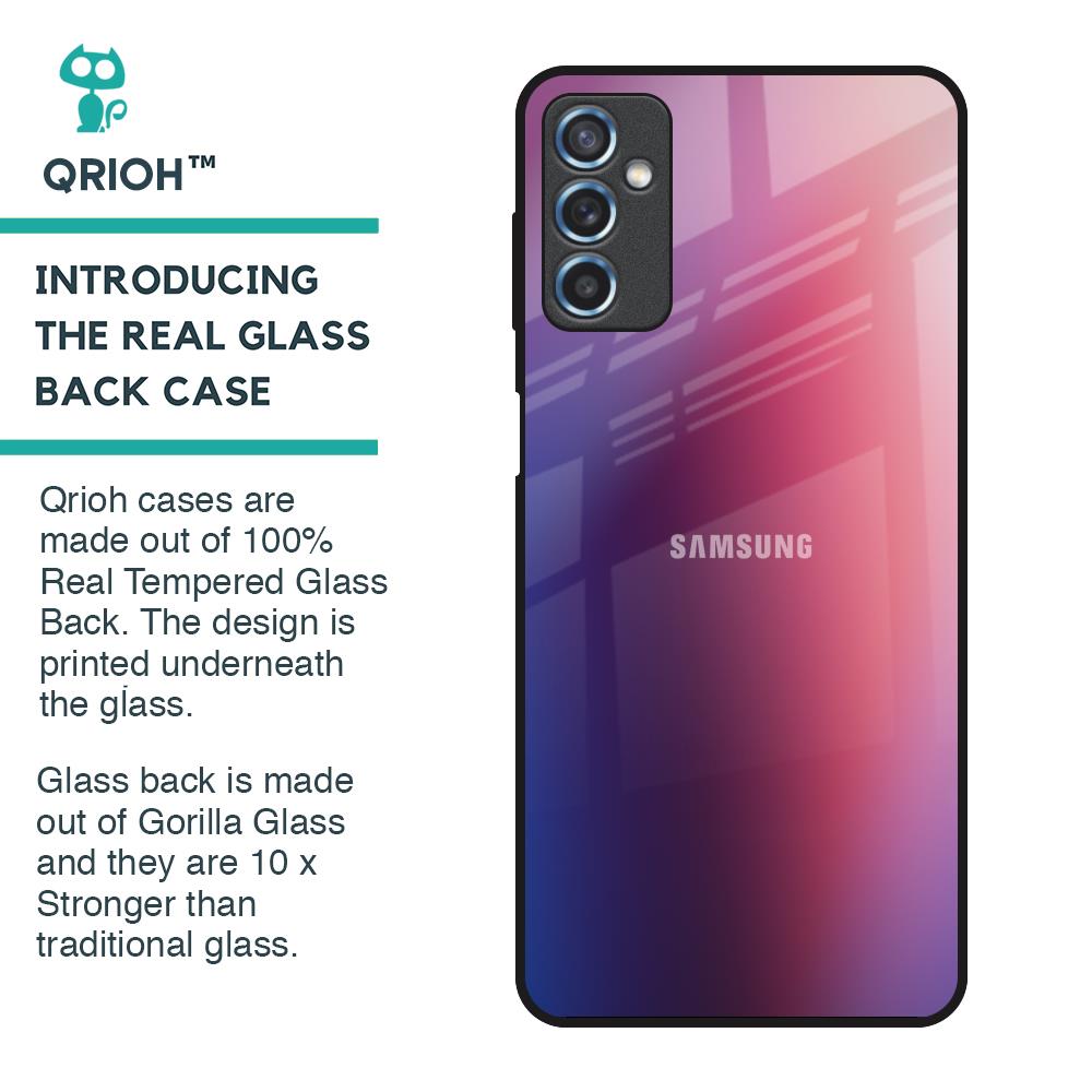 Multi Shaded Gradient Glass Case for Samsung Galaxy M52 5G
