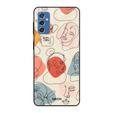 Abstract Faces Samsung Galaxy M52 5G Glass Cases & Covers Online