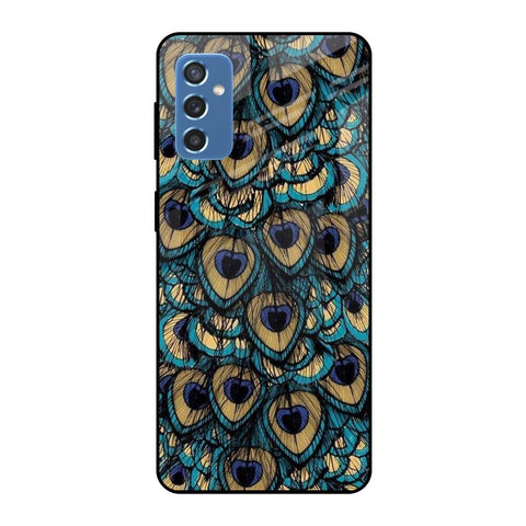 Peacock Feathers Samsung Galaxy M52 5G Glass Cases & Covers Online