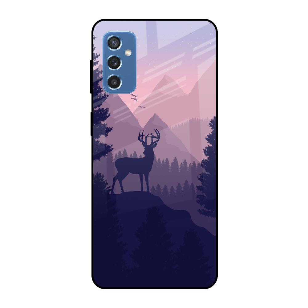 Deer In Night Samsung Galaxy M52 5G Glass Cases & Covers Online