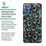 Peacock Feathers Glass case for Samsung Galaxy M52 5G