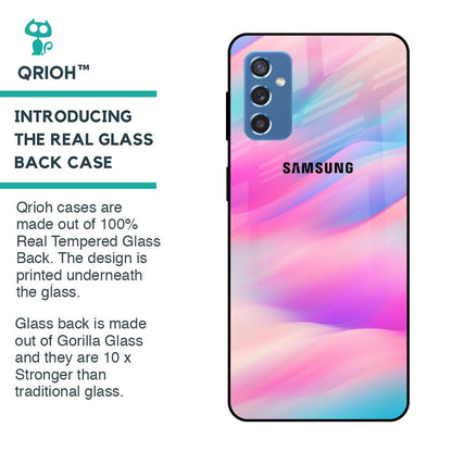 Colorful Waves Glass case for Samsung Galaxy M52 5G