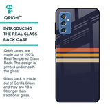 Tricolor Stripes Glass Case For Samsung Galaxy M52 5G