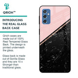 Marble Texture Pink Glass Case For Samsung Galaxy M52 5G