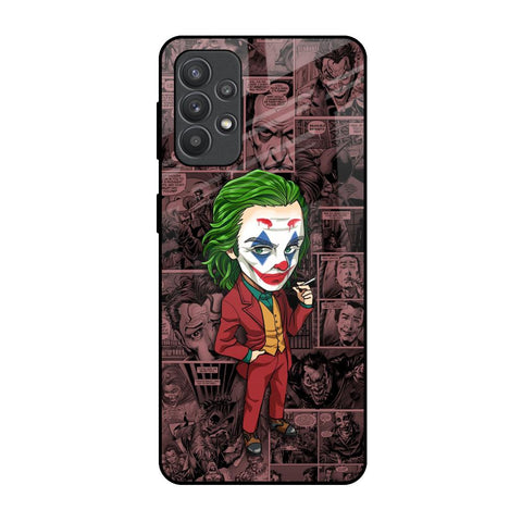 Joker Cartoon Samsung Galaxy M32 5G Glass Back Cover Online