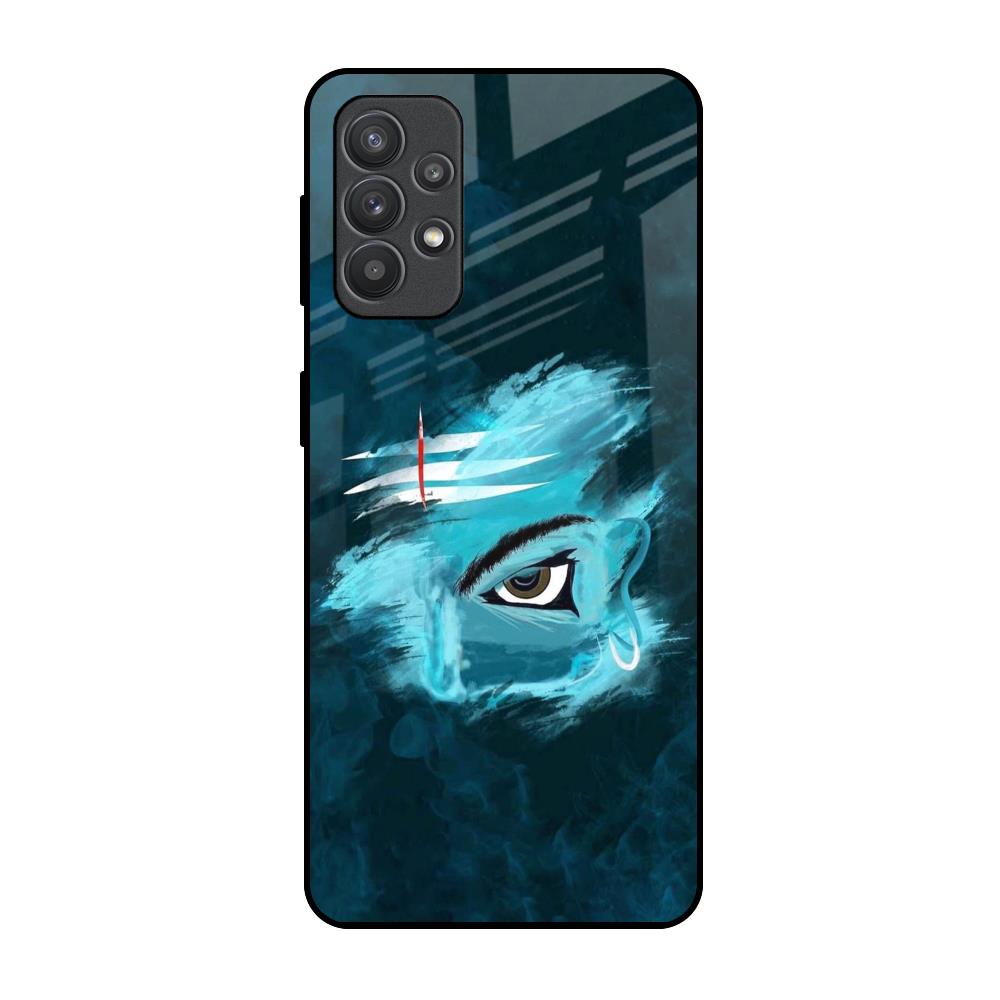 Power Of Trinetra Samsung Galaxy M32 5G Glass Back Cover Online