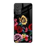 Floral Decorative Samsung Galaxy M32 5G Glass Back Cover Online