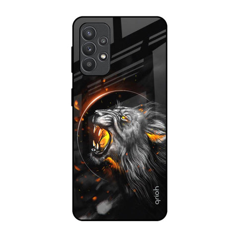 Aggressive Lion Samsung Galaxy M32 5G Glass Back Cover Online