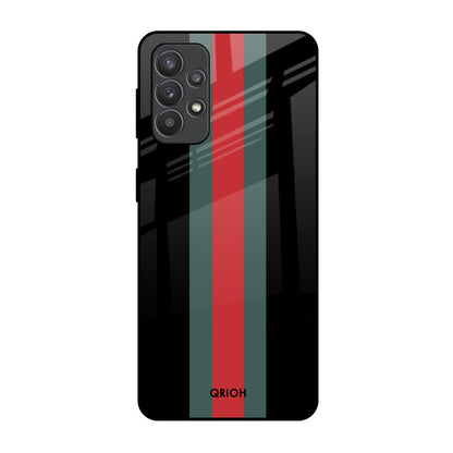 Vertical Stripes Samsung Galaxy M32 5G Glass Back Cover Online