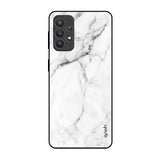 Modern White Marble Samsung Galaxy M32 5G Glass Back Cover Online