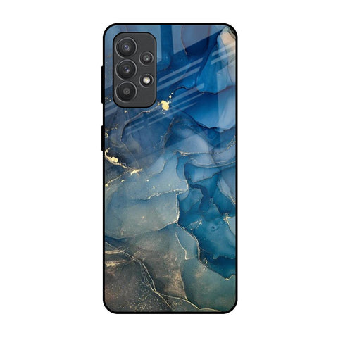 Blue Cool Marble Samsung Galaxy M32 5G Glass Back Cover Online
