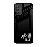 Push Your Self Samsung Galaxy M32 5G Glass Back Cover Online