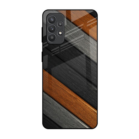 Tri Color Wood Samsung Galaxy M32 5G Glass Back Cover Online