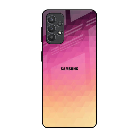 Geometric Pink Diamond Samsung Galaxy M32 5G Glass Back Cover Online