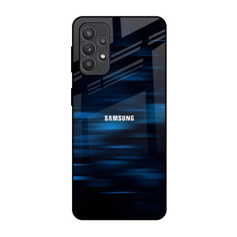 Blue Rough Abstract Samsung Galaxy M32 5G Glass Back Cover Online