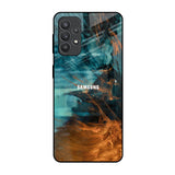 Golden Splash Samsung Galaxy M32 5G Glass Back Cover Online