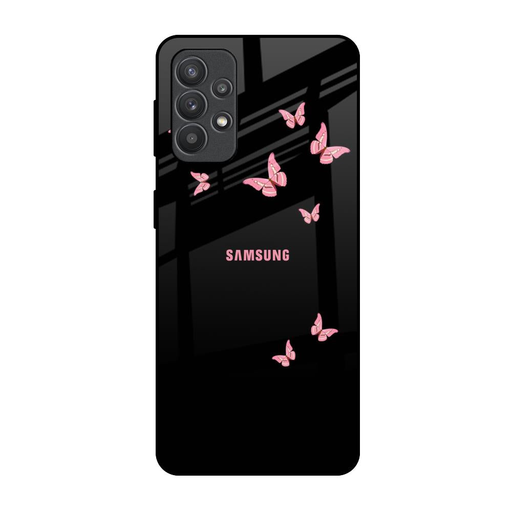 Fly Butterfly Samsung Galaxy M32 5G Glass Back Cover Online