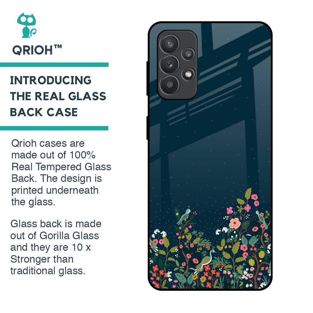Small Garden Glass Case For Samsung Galaxy M32 5G