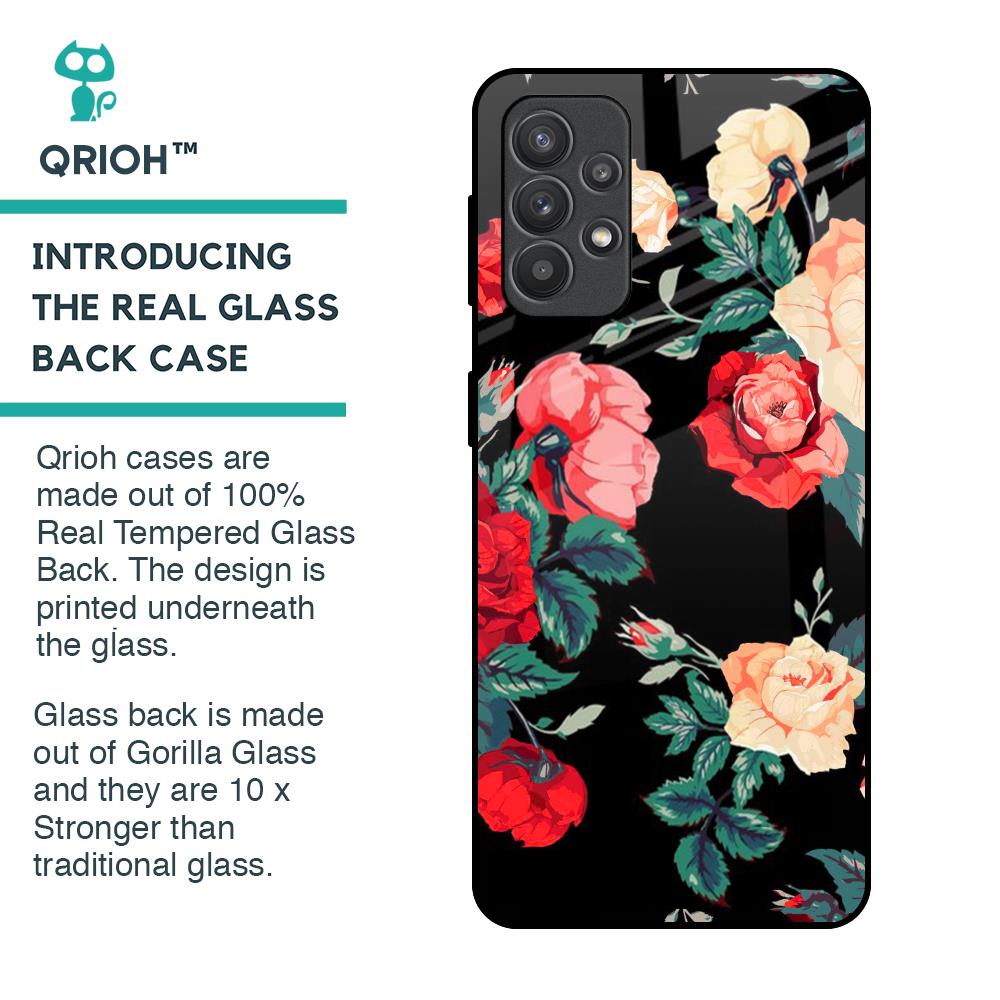 Floral Bunch Glass Case For Samsung Galaxy M32 5G