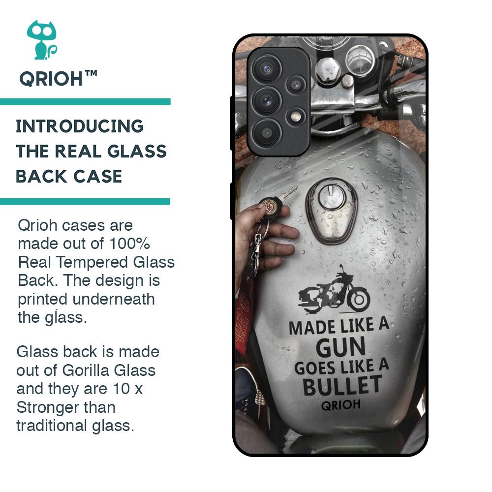 Royal Bike Glass Case for Samsung Galaxy M32 5G