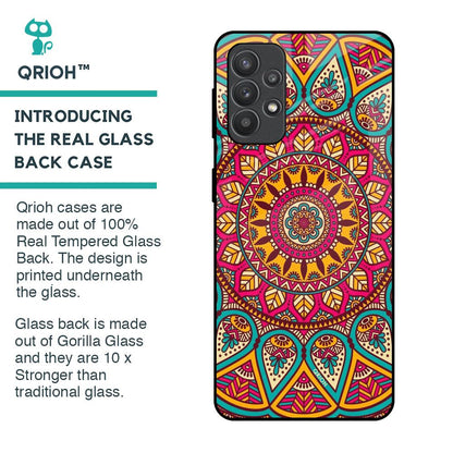 Elegant Mandala Glass Case for Samsung Galaxy M32 5G