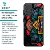 Retro Gorgeous Flower Glass Case for Samsung Galaxy M32 5G