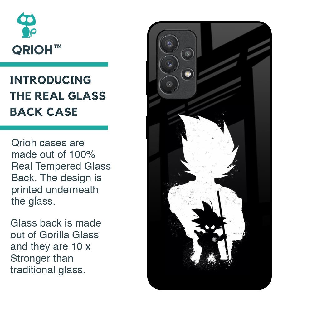 Monochrome Goku Glass Case for Samsung Galaxy M32 5G