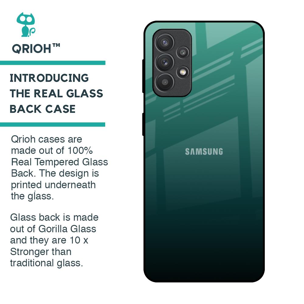 Palm Green Glass Case For Samsung Galaxy M32 5G