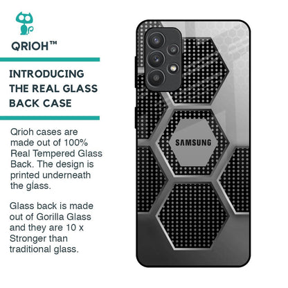 Hexagon Style Glass Case For Samsung Galaxy M32 5G