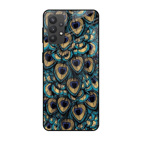 Peacock Feathers Samsung Galaxy M32 5G Glass Cases & Covers Online