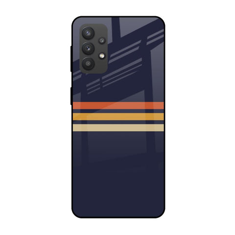 Tricolor Stripes Samsung Galaxy M32 5G Glass Cases & Covers Online