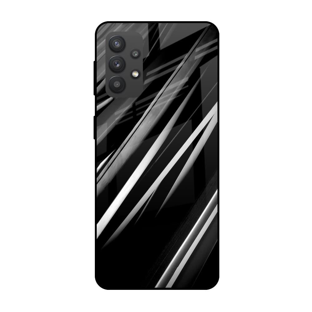 Black & Grey Gradient Samsung Galaxy M32 5G Glass Cases & Covers Online