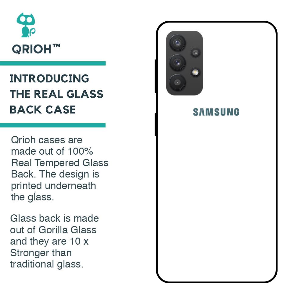 Arctic White Glass Case for Samsung Galaxy M32 5G