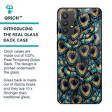 Peacock Feathers Glass case for Samsung Galaxy M32 5G
