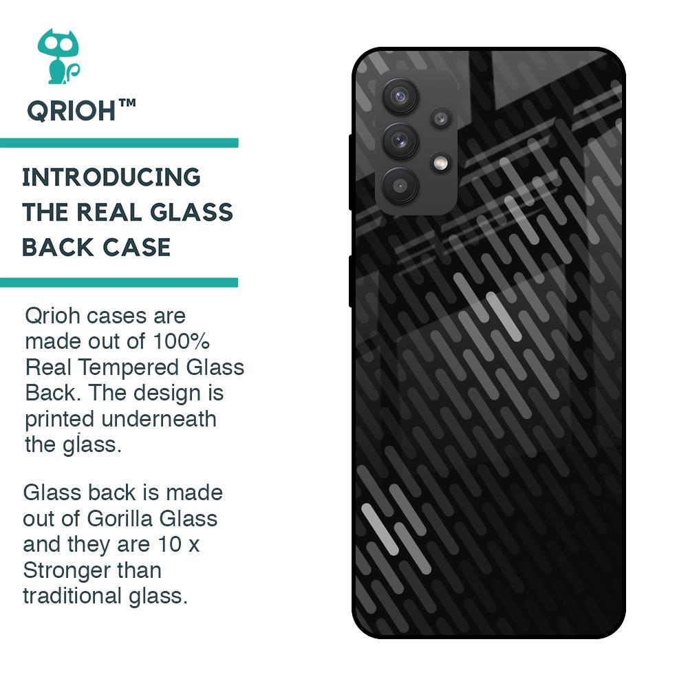 Dark Abstract Pattern Glass Case For Samsung Galaxy M32 5G