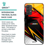 Race Jersey Pattern Glass Case For Samsung Galaxy M32 5G